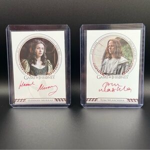 Game of Thrones Autographed Cards